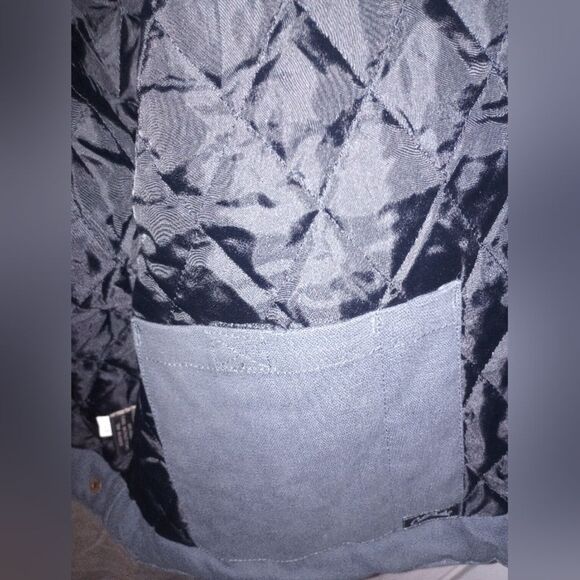 Dunbrooke Navy Blue Mountaineer Chore Jacket Size 4X EUC P2P 33 In Length 31 In - Picture 4 of 9